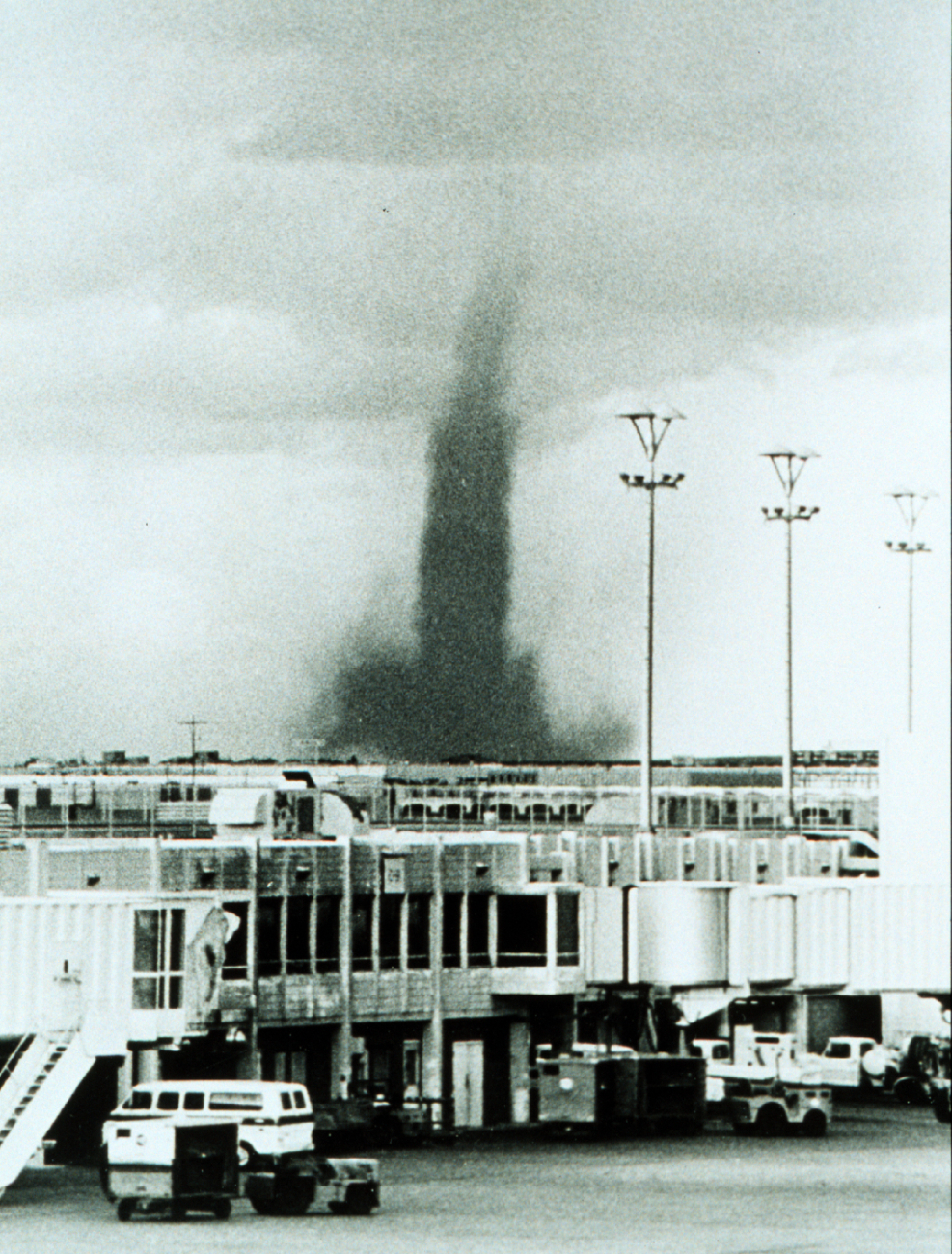 A huge tornado near Stapleton International Airport