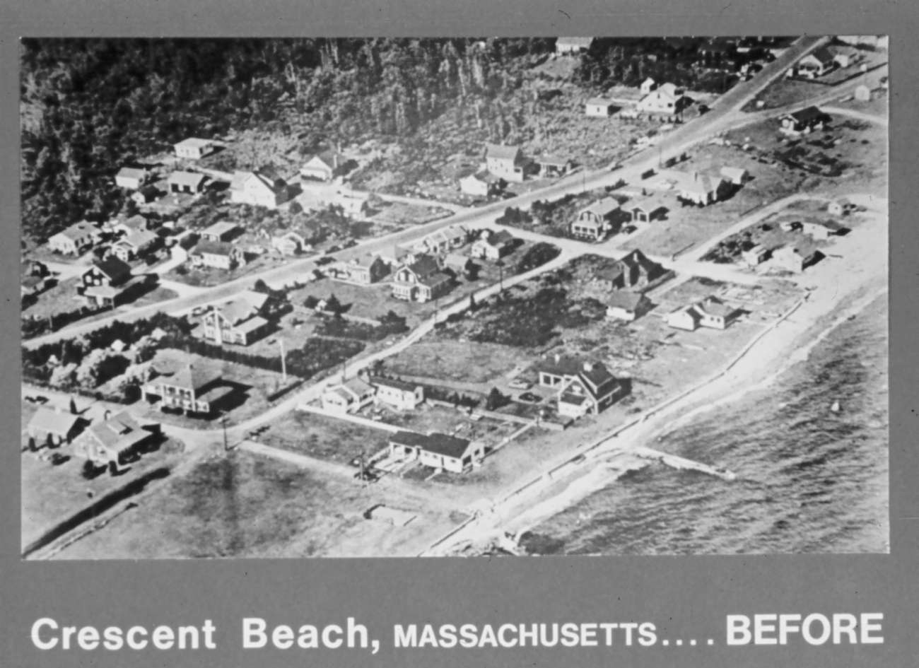 Beach-front community prior to Hurricane Carol