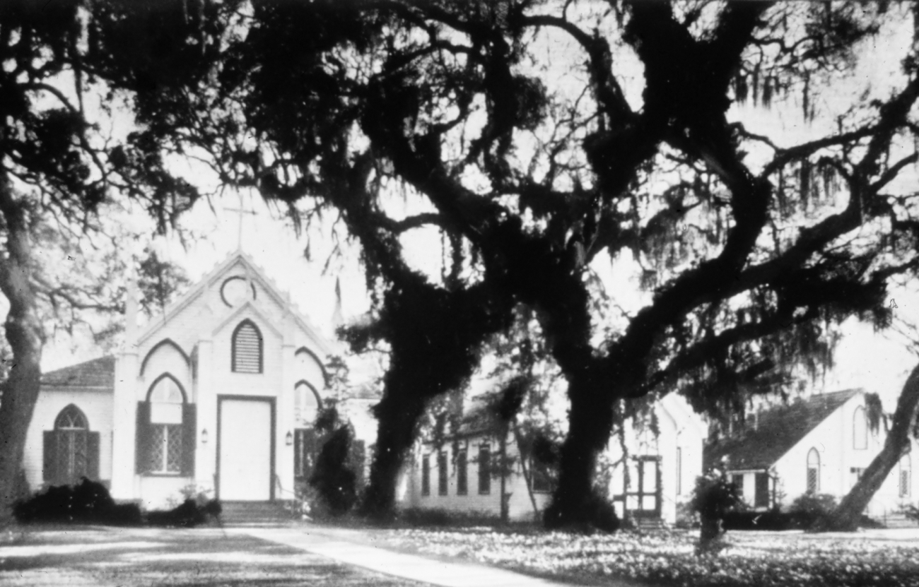 Trinity Episcopal Church was built in 1849Before Hurricane Camille