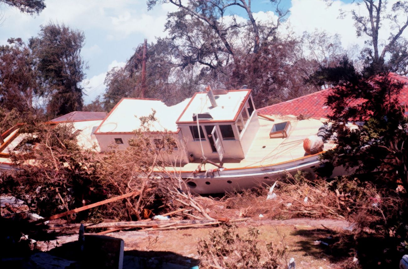 The aftermath of Hurricane Camille