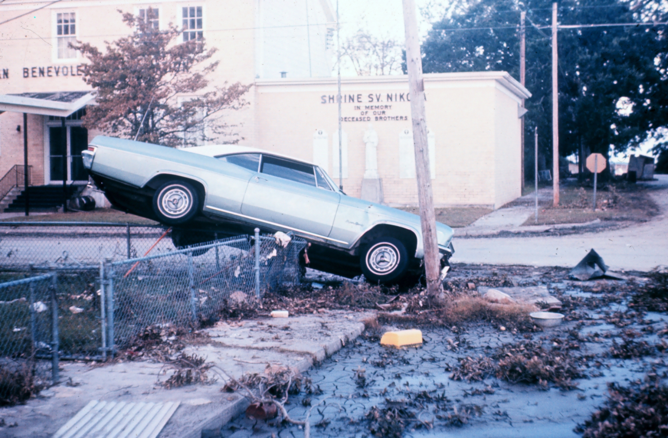 The aftermath of Hurricane Camille