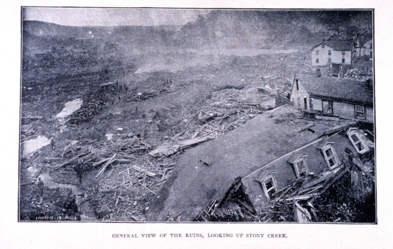 The aftermath of the Johnstown Flood