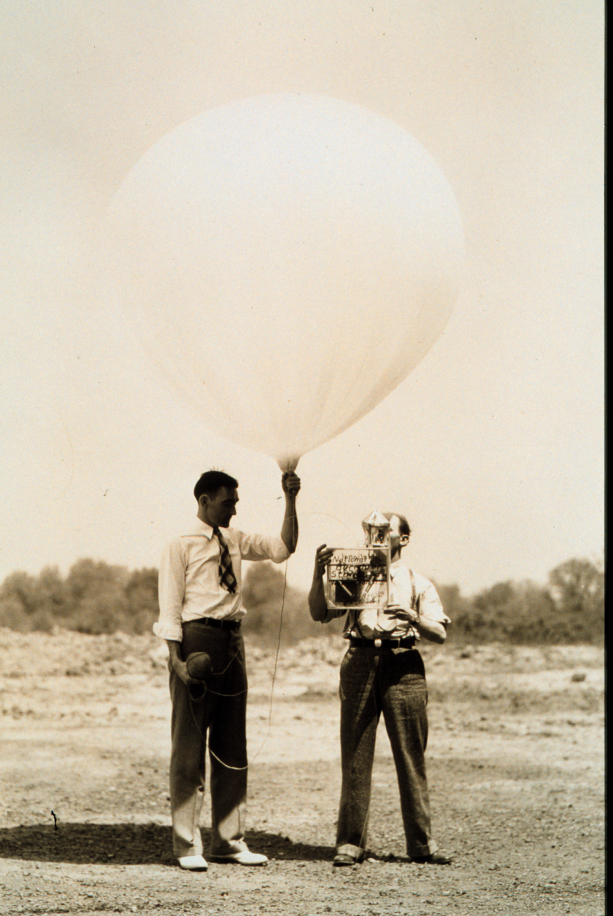 Early launch of radiosonde developed by U