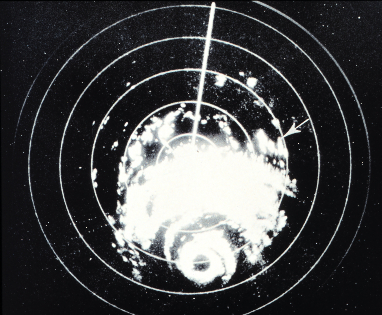 Hurricane Carla as seen by WSR-57 radar at Galveston, Texas
