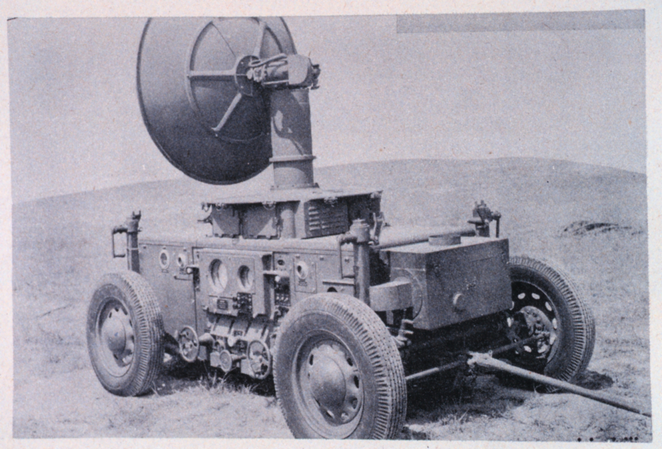 Mobile radar set AN/TPL-1 which was designed for searchlight control