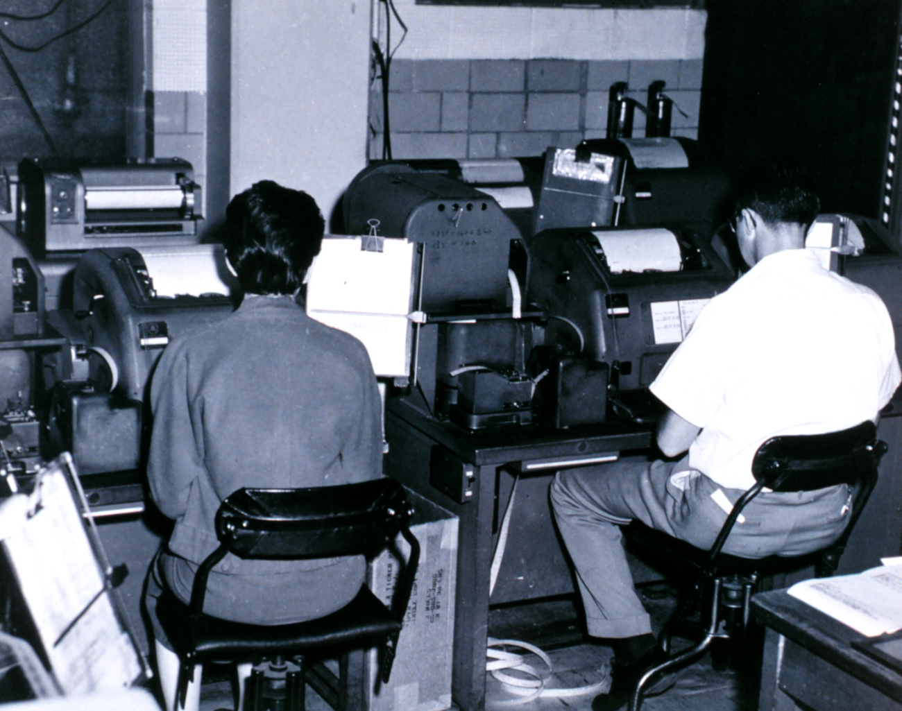 Teletype operators at the U