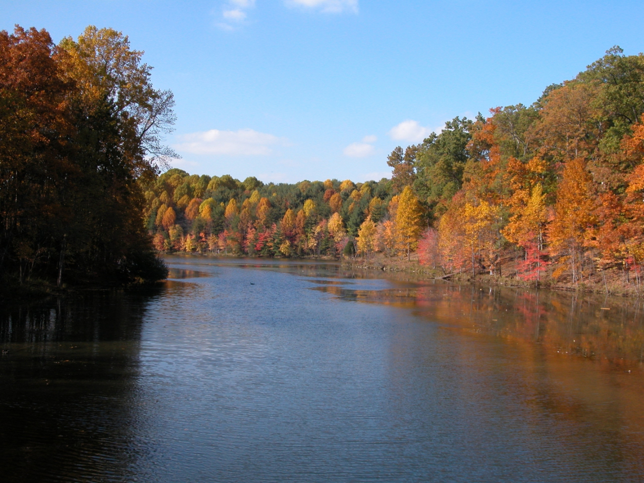 Fall colors on Clopper Lake