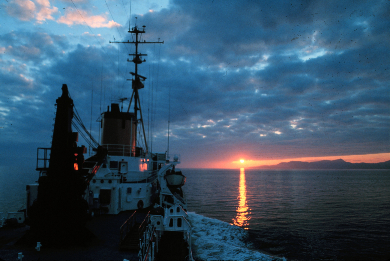 A NOAA Ship SURVEYOR sunset - Photo #2 of sequence