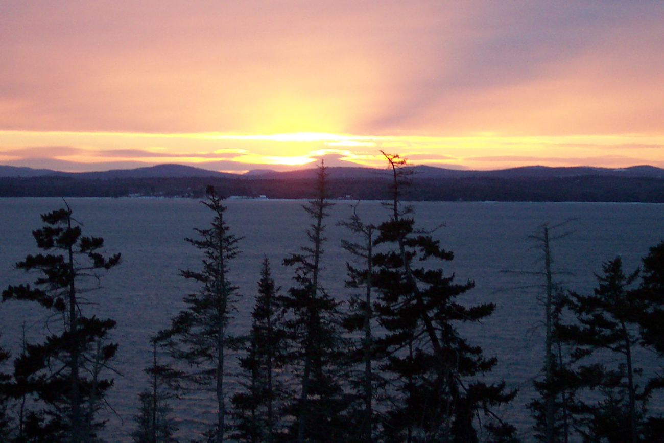 Sunset over Penobscot Bay from Dice's Head
