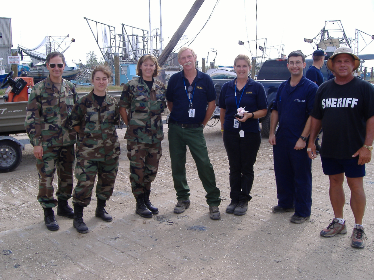 National Guardk FMA, and local sheriff working together to rebuild afterHurricane Katrina