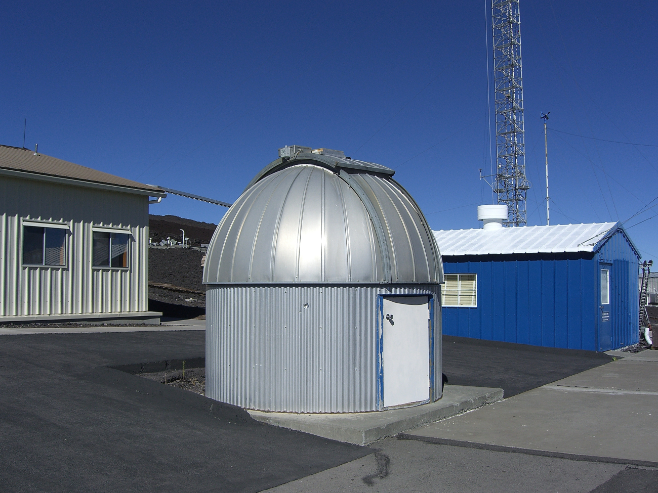 The Dobson spectrophotometer housed inside this dome provides dailymeasurements of the ozone layer