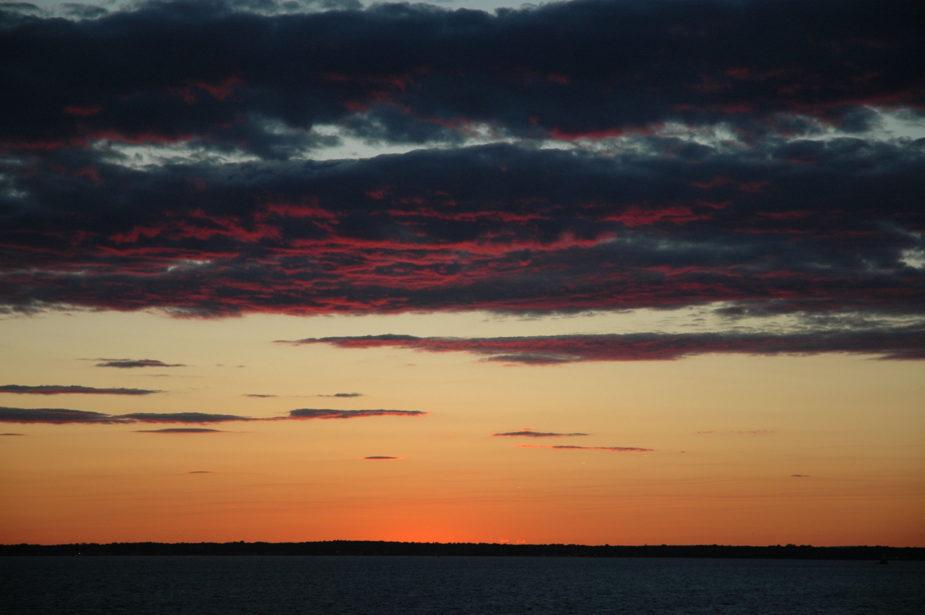 Sunset over Long Island Sound