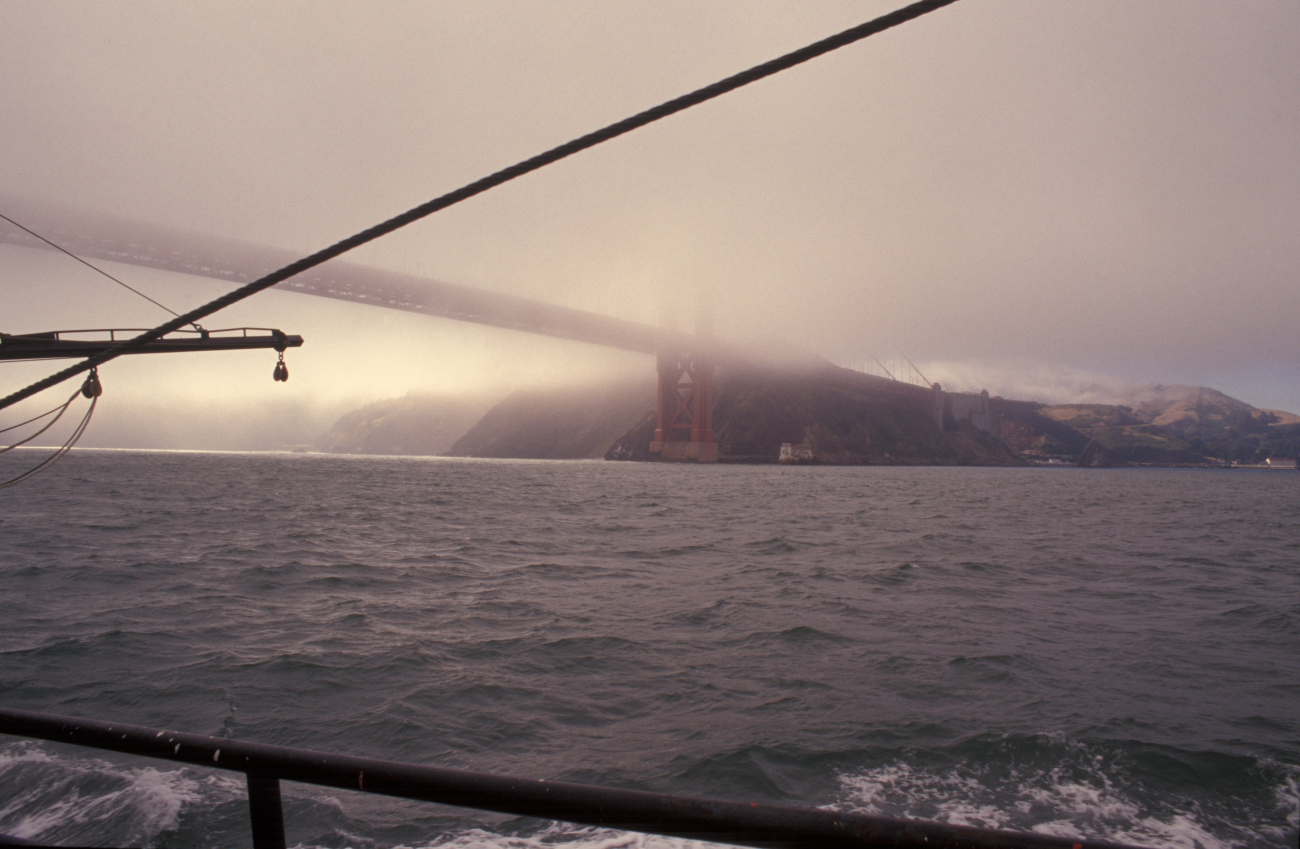 Outward bound from San Francisco