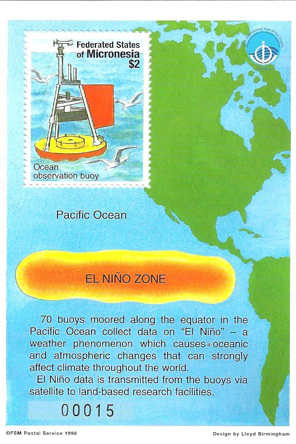 Ocean Observation buoy commemorated on $2 stamp from the Federated States ofMicronesia