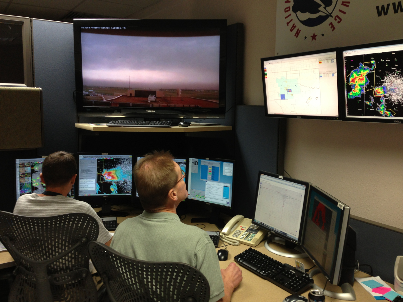 NWSFO Lubbock on duty during  severe weather event