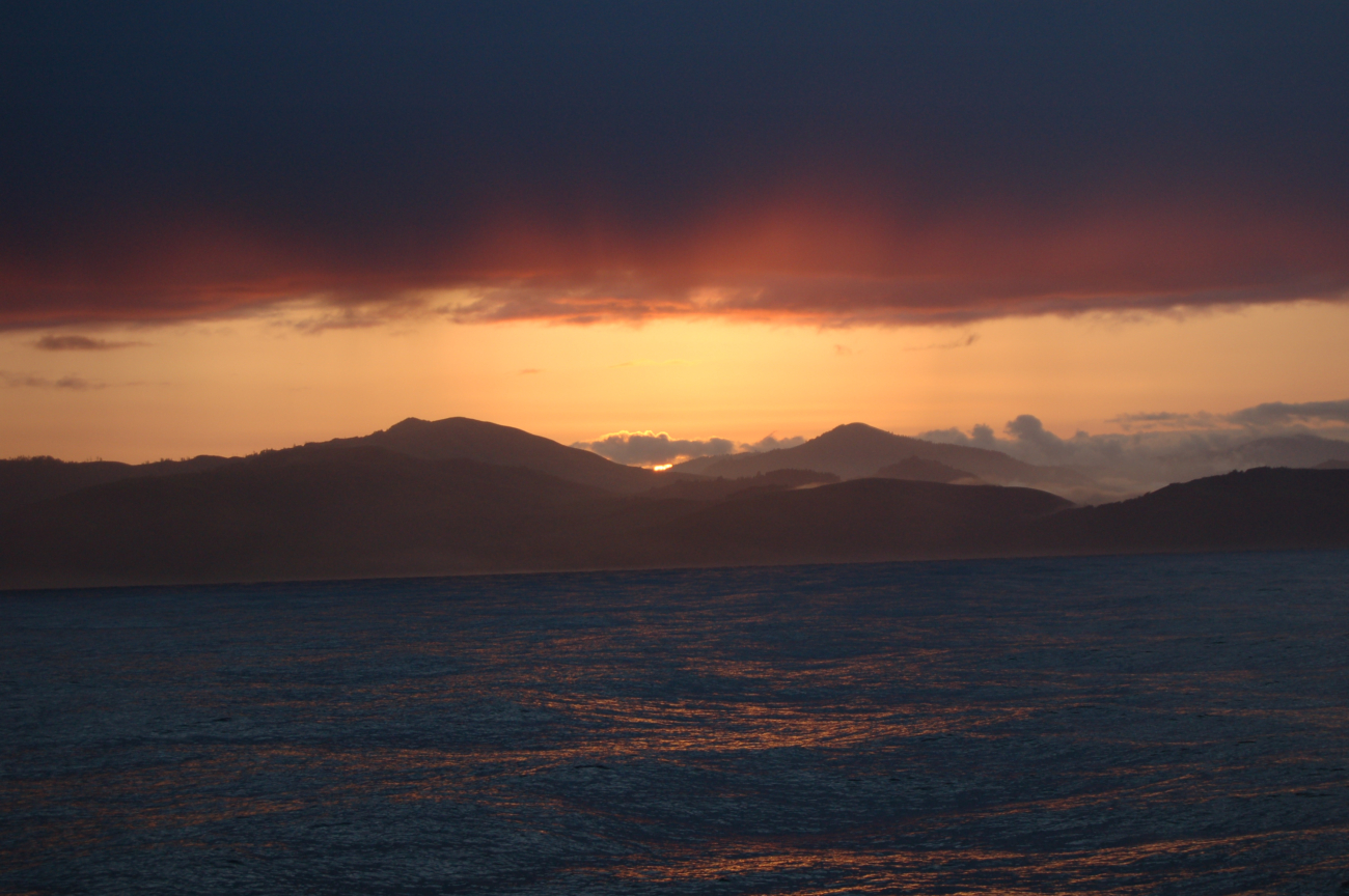 Sunset over the Straits of Juan de Fuca