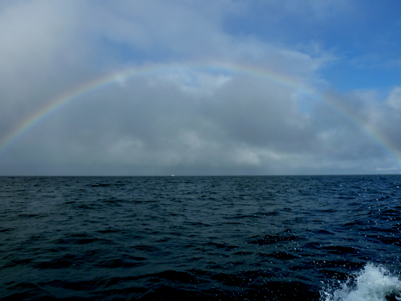 Rainbow seen at sea seen in vicinity of Kotzebue