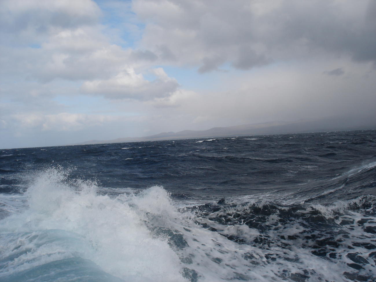 Typical day at sea in the Aleutian Islands