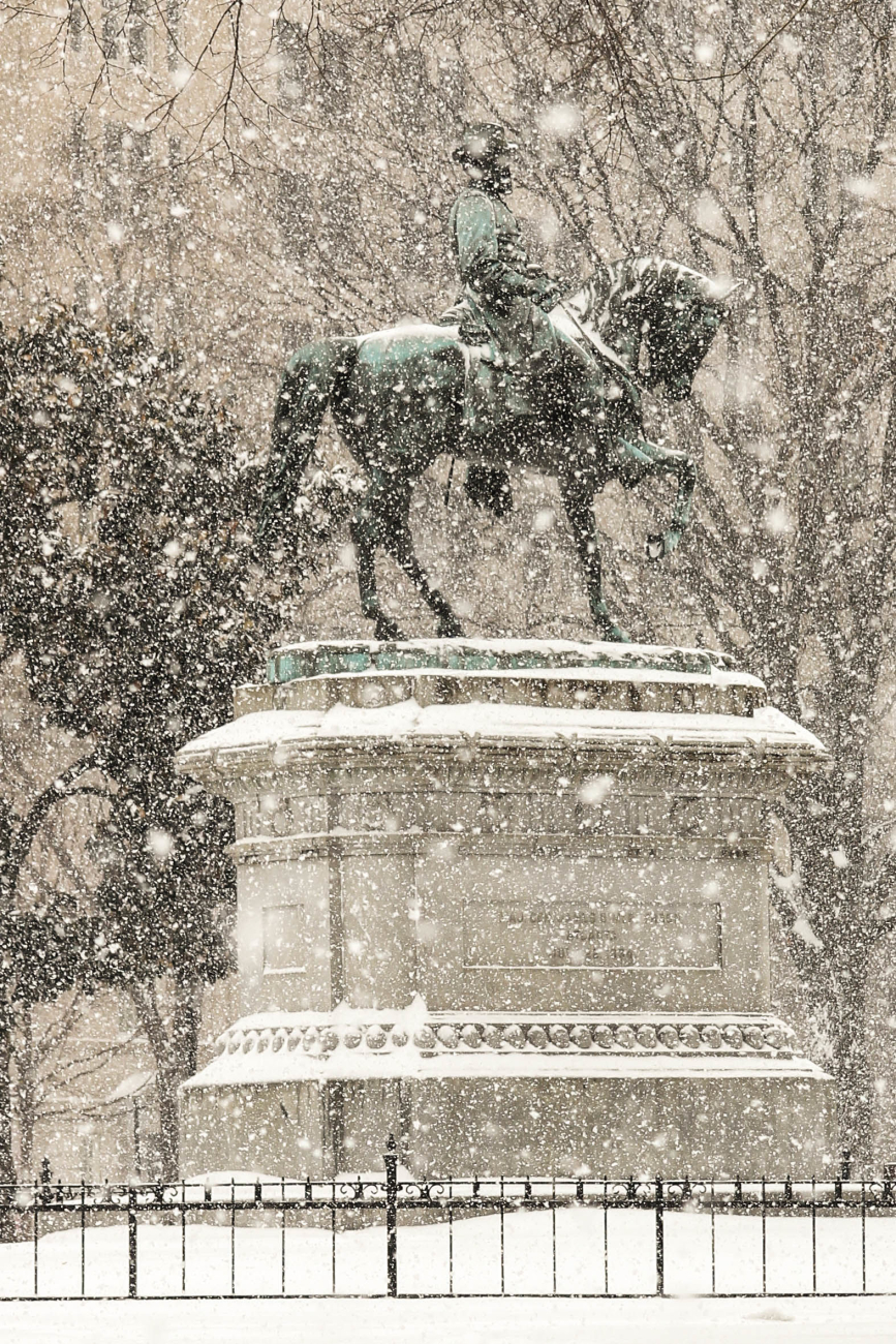 General John Logan survived the Civil War and survives anothersnowstorm