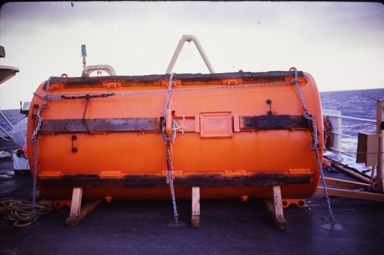 Buoy used with anchoring system during BOMEX