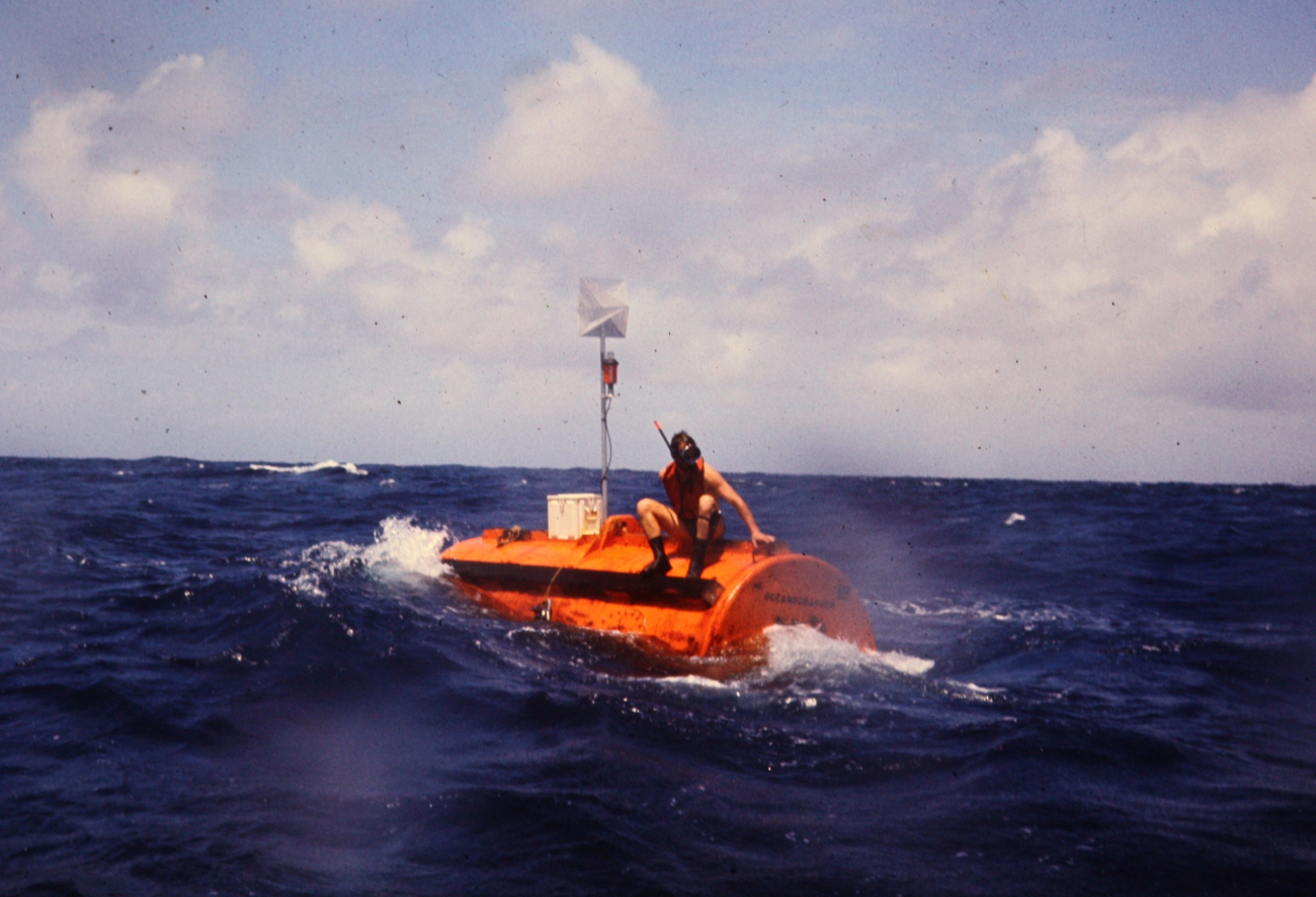 Buoy used with anchoring system during BOMEX