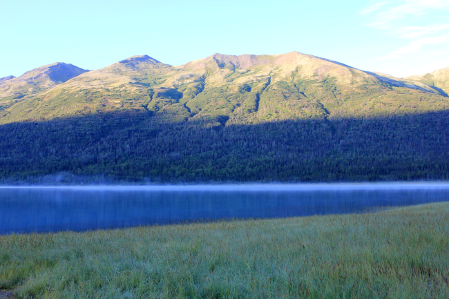 A view at Eklutna Lake, a major water source for the city of Anchorage