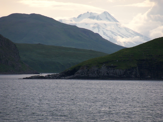 Mount Dutton seen to the west from the Pavlof Islands