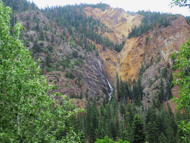 The Blowout, a massive area of hydrothermal alteration just north of Ouray
