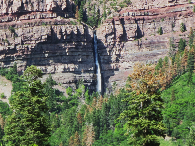 Cascade Falls at Ouray in the San Juan Mountains