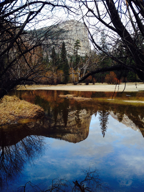 Mirror Lake in Yosemite Valley, CA