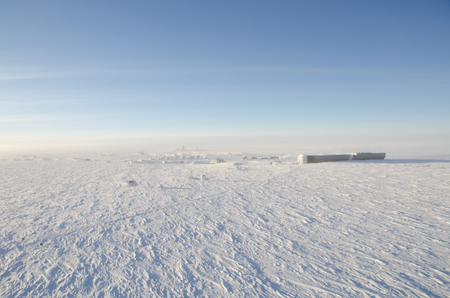 South Pole station seen from the air