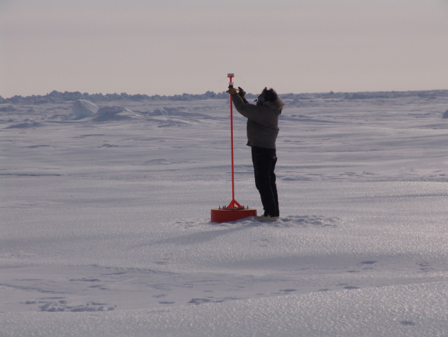 Servicing a Metocean ice beacon buoy