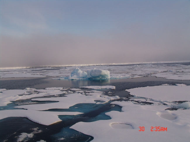 Ice floes and open water