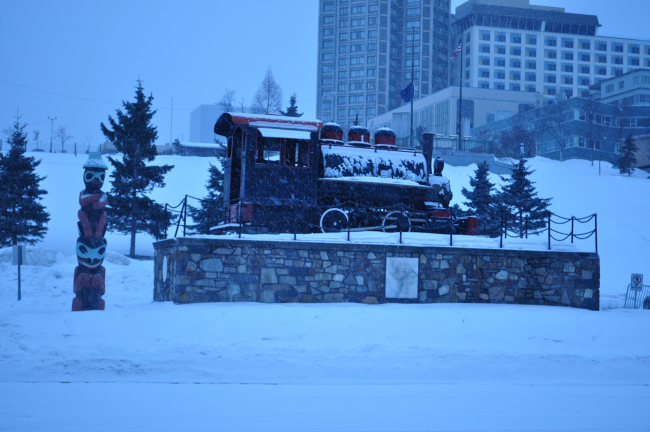 Alaska Railroad memorial at Anchorage