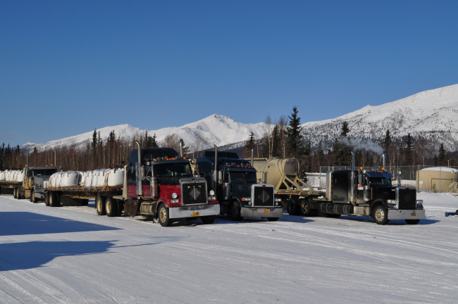 The Coldfoot Camp Trucker's Cafe along the Dalton Highway