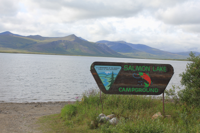 The Salmon Lake Campground at Mile 39