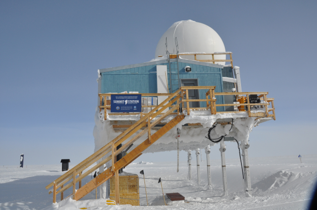The observatory at the Greenland Environmental Observatory at Summit Station