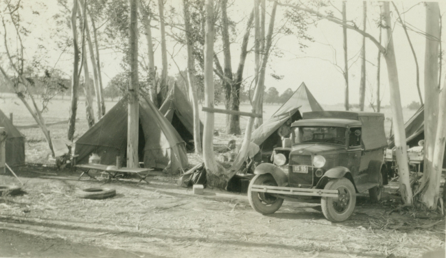 The camp at Sacramento