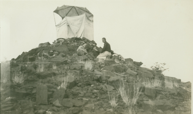 Observing tent set up at Station Bursom