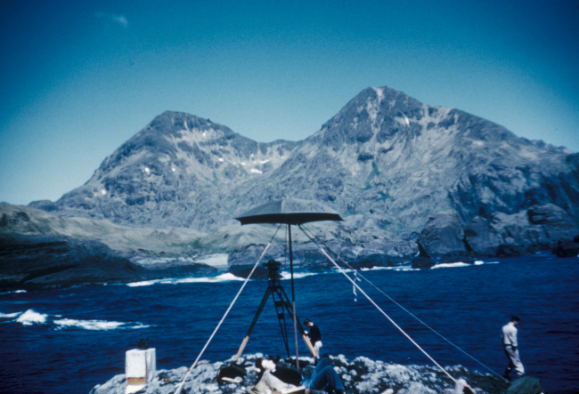 Horizontal control work in the Aleutian Islands