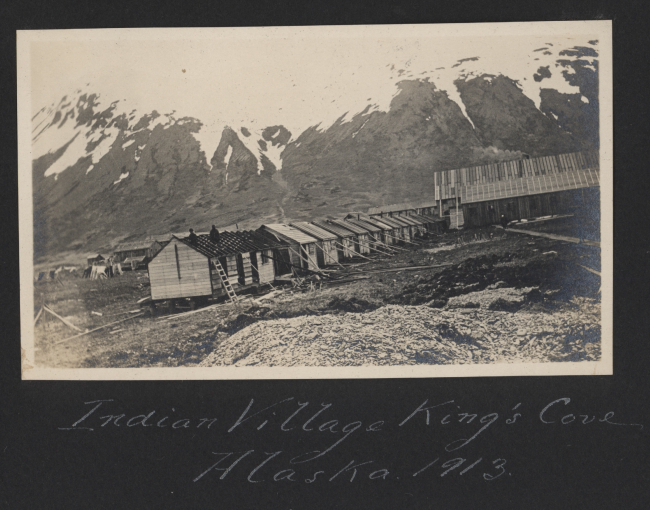 A native American village at Kings Cove