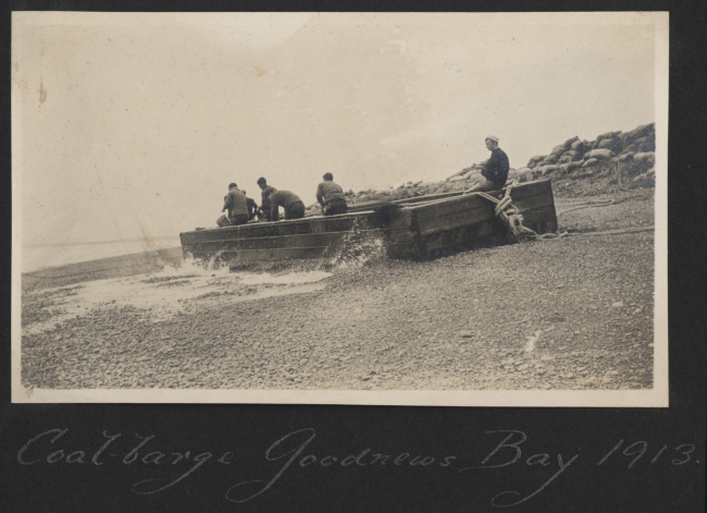 The coal barge at Goodnews Bay