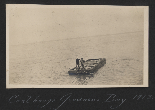 The coal barge at Goodnews Bay