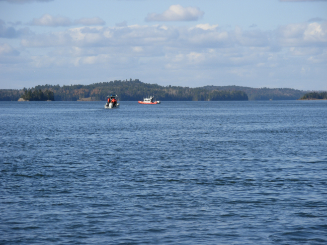 Coast Guard boats working out of Eastport, Maine, assisting navigation responsesurveys and monitoring marine debris