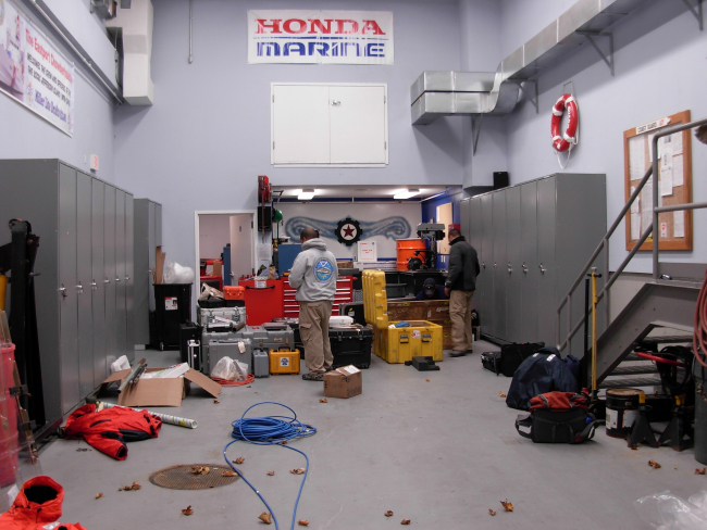 NOAA Navigation Response Team members and gear associated with rapidresponse hydrographic surveys