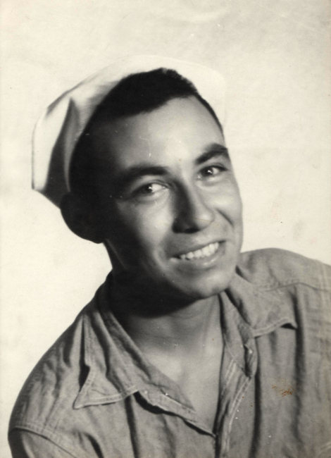 Unidentified sailor photographed by Photographers Mate Ira G