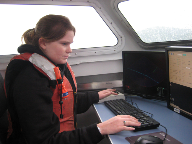 Monitoring survey operations on a survey launch