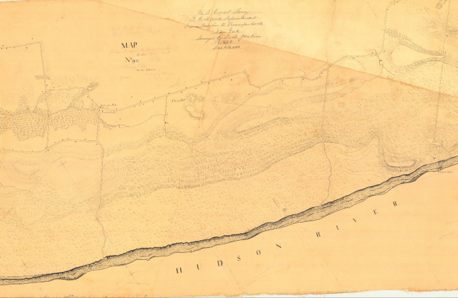 Topographic sheet from Fort Lee to Boompers Hook by Thornton A