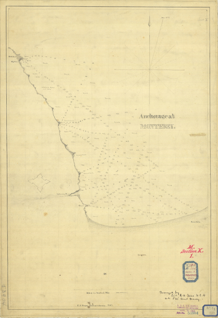 Hydrographic survey of the Anchorage at Monterey showing the Presidio