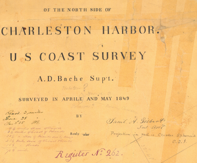 Title block to the North Side of Charleston Harbor